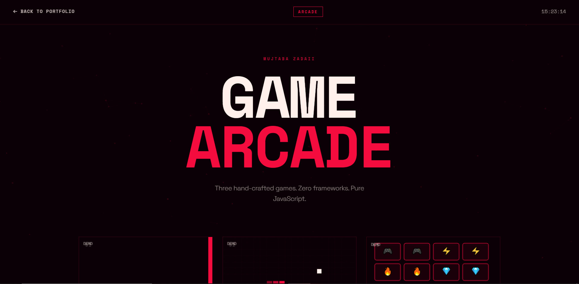 Cyber Arcade Hub